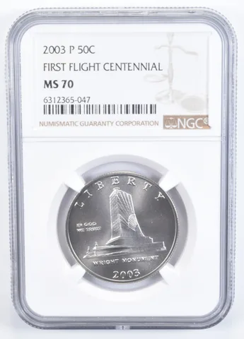 2003-P First Flight Commemorative Half Dollar MS70 NGC