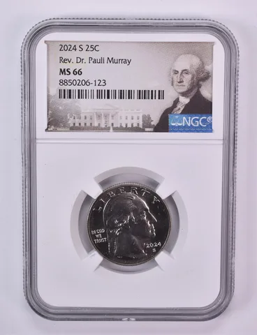 2024-S American Women Quarter Rev Dr Pauli Murray MS66 NGC Special Label