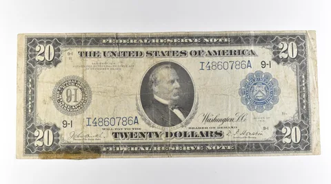 1914 $20 Minneapolis MN FRN Large Note Blue Seal *3144
