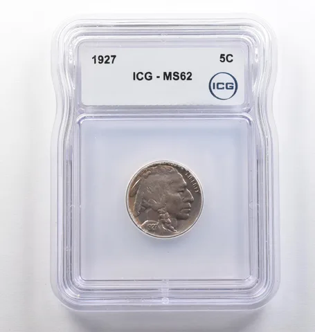 1927 Indian Head Buffalo Nickel MS62 ICG *4116