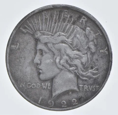 Better - 1922-D Peace Silver Dollar - 90% US Coin *643