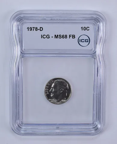 1978-D Roosevelt Dime MS68 FB ICG