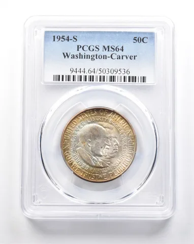 1954-S Washington-Carver Commemorative Half Dollar MS64 PCGS *7546