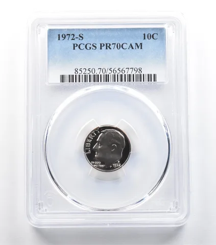 1972-S Roosevelt Dime PR70 CAM PCGS *5415