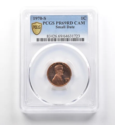 1970-S Lincoln Memorial Cent Small Date PR69 RD CAM PCGS *7537