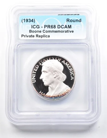 1934 Boone Half Dollar PR68 ICG Museum Gallery Strike *1274