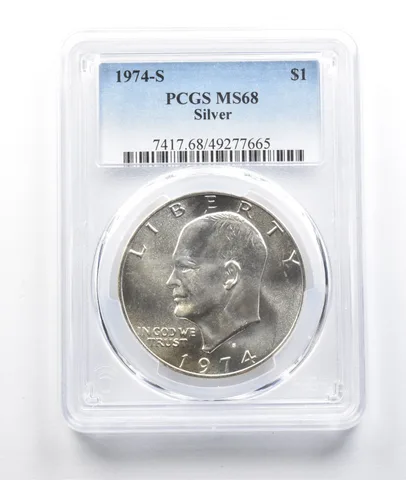 1974-S Eisenhower Dollar Silver MS68 PCGS *0520