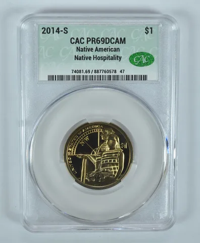 2014-S Sacagawea $1 Native Hospitality PR69 DCAM CAC CACg