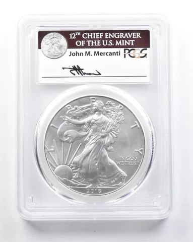2016 (W) American Silver Eagle Mercanti West Point First Strike MS70 PCGS *2122