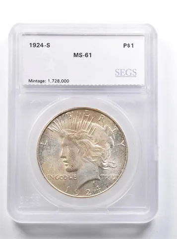 1924-S Peace Silver Dollar Uncirculated *8399