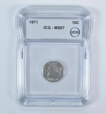 1971 Roosevelt Dime MS67 ICG
