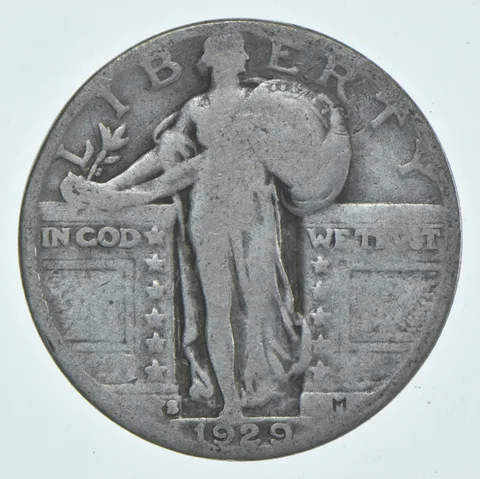 1929-S Standing Liberty Quarter AC Average Circ (1 coin)