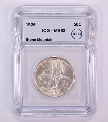 1925 Stone Mountain Commemorative Half Dollar MS63 ICG