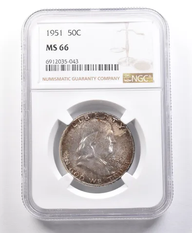 1951 Franklin Half Dollar MS66 NGC PQ *2139