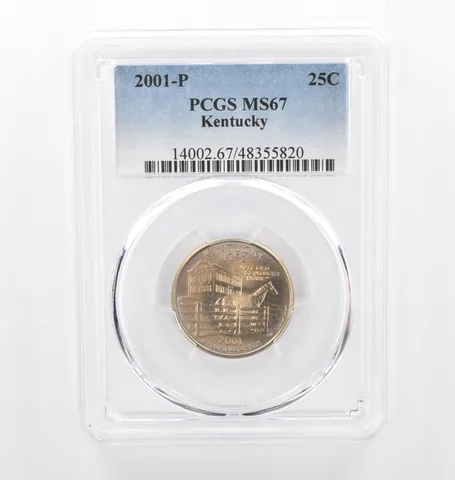 2001-P Washington State Quarter Kentucky MS67 PCGS Beautiful Tone *2228