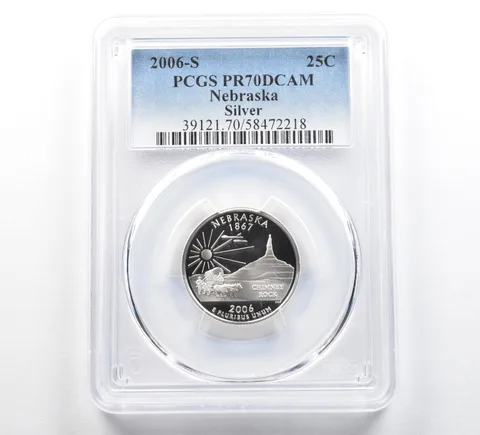 2006-S Washington State Quarter Silver Nebraska PR70 DCAM PCGS