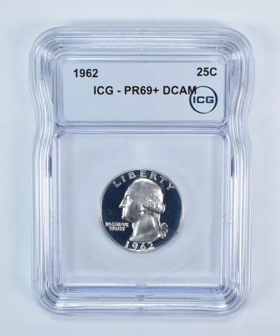1962 Washington Quarter PR69+ DCAM ICG