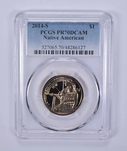 2014-S Sacagawea $1 Native Hospitality PR70 PCGS