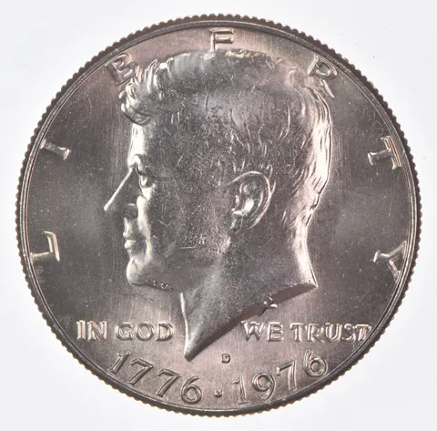 1976-D Kennedy Half Dollar Clad Unc Bicentennial