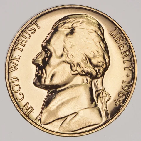 1964 Jefferson Nickel Proof