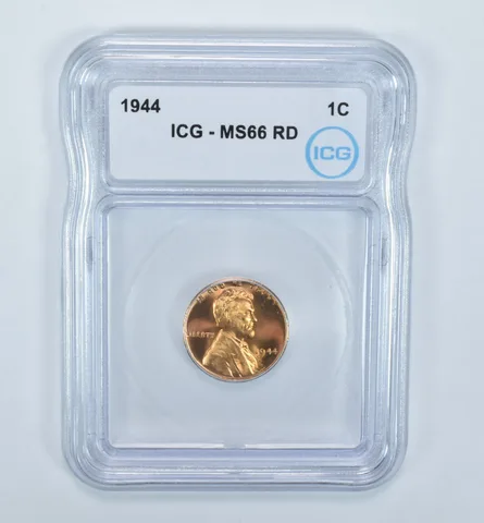 1944 Lincoln Wheat Cent MS66 RD ICG
