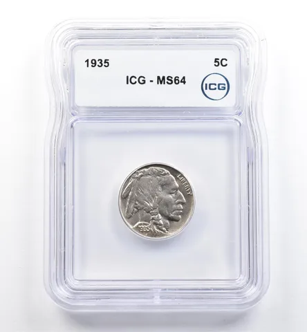 1935 Indian Head Buffalo Nickel MS64 ICG *0089