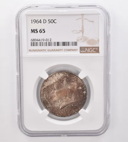 1964-D Kennedy Half Dollar MS65 NGC Beautiful Tone *9921