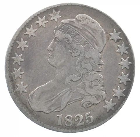 1825 Capped Bust Half Dollar *7556
