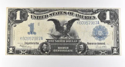 1899 $1 Silver Certificate Large Note Blue Seal *2862
