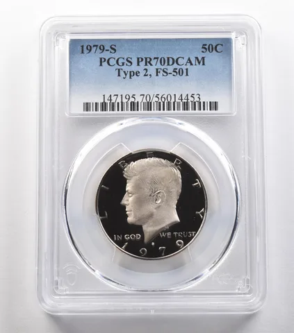 1979-S Kennedy Half Dollar Type 2 FS-501 PR70 DCAM PCGS *4837