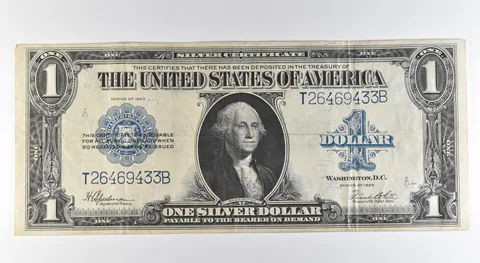 1923 $1 Silver Certificate Large Note Blue Seal Fr#237 *0525