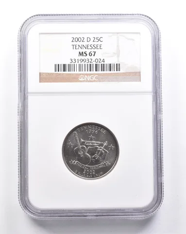 MS67 2002-D Washington State Quarter Tennessee NGC *6316