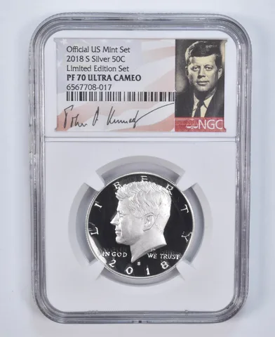 2018-S Kennedy Half Dollar Silver Limited Edition PF70 UCAM NGC