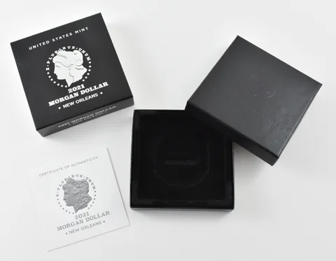 OGP 2021-O Morgan Silver Dollar - New Orleans BOX & COA - NO COIN