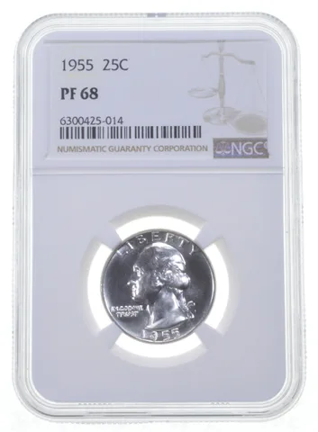 1955 Washington Quarter PF68 NGC PR Proof