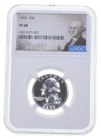 1955 Washington Quarter PF68 NGC PR Special Label