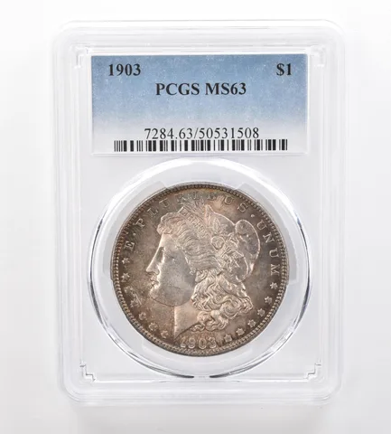 1903 Morgan Silver Dollar MS63 PCGS Beautiful Tone *7479