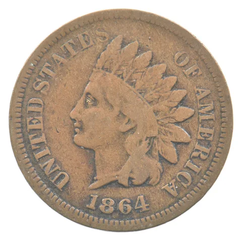 1864 L Indian Head Cent *7528
