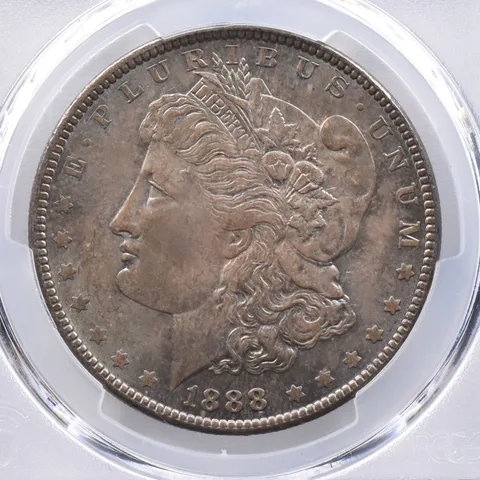 1888 Morgan Silver Dollar MS64 PCGS Beautiful Tone *2381