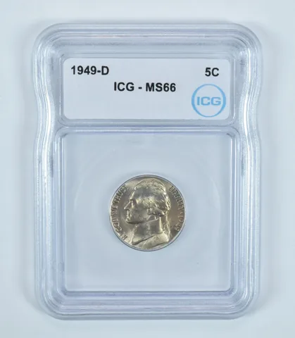 1949-D Jefferson Nickel MS66 ICG