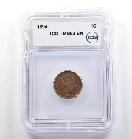 1894 Indian Head Cent MS63 BN ICG *4105
