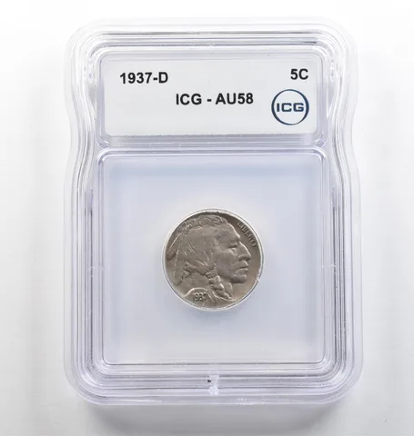 1937-D Indian Head Buffalo Nickel AU58 ICG *3994