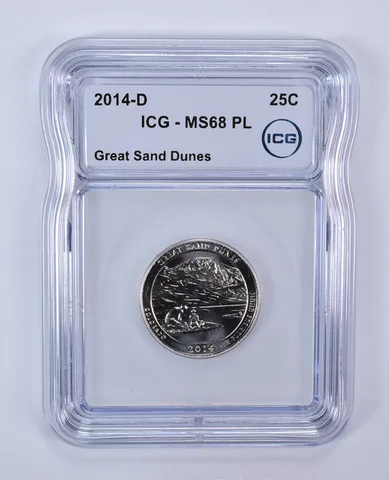 2014-D Washington Quarter ATB Great Sand Dunes MS68 PL ICG