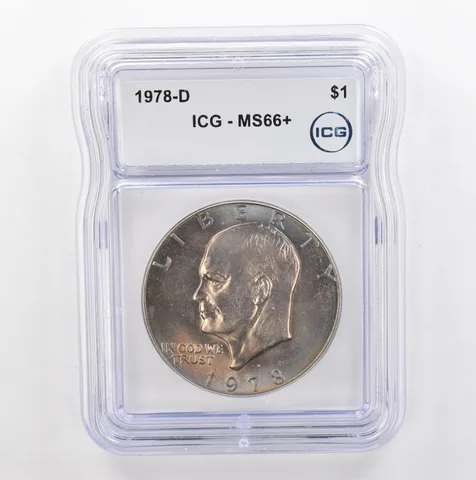 1978-D Eisenhower $1 MS66+ ICG Beautiful Tone *5354
