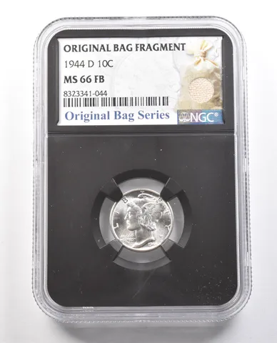1944-D Mercury Dime Original Bag Fragment MS66 FB NGC *6138