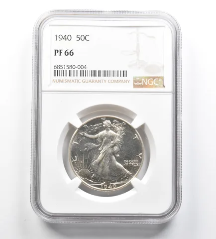 PF66 1940 Walking Liberty Half Dollar NGC *1187