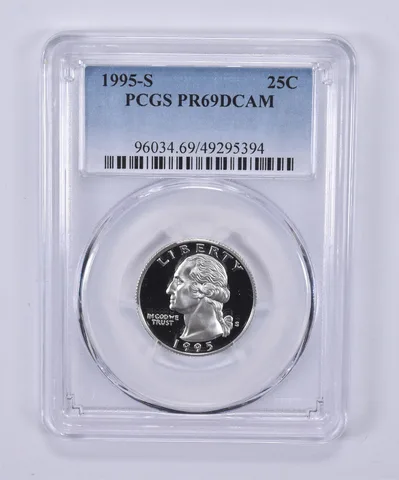 1995-S Washington Quarter PR69 DCAM PCGS Blue Label