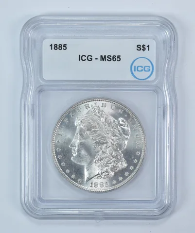1885 Morgan Silver Dollar MS65 ICG