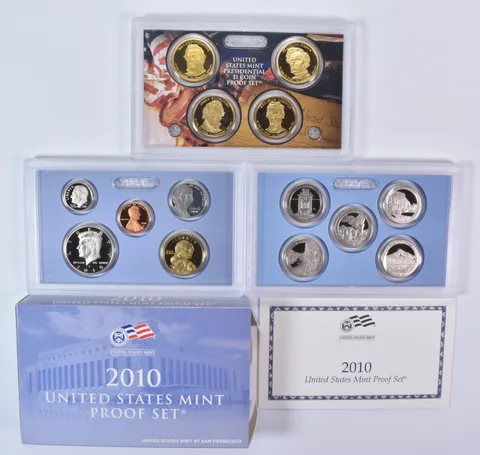 2010 Proof Set with Original Box & COA (14 coins)