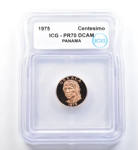 1975 Panama Centesimo PR70 DCAM ICG a1138
